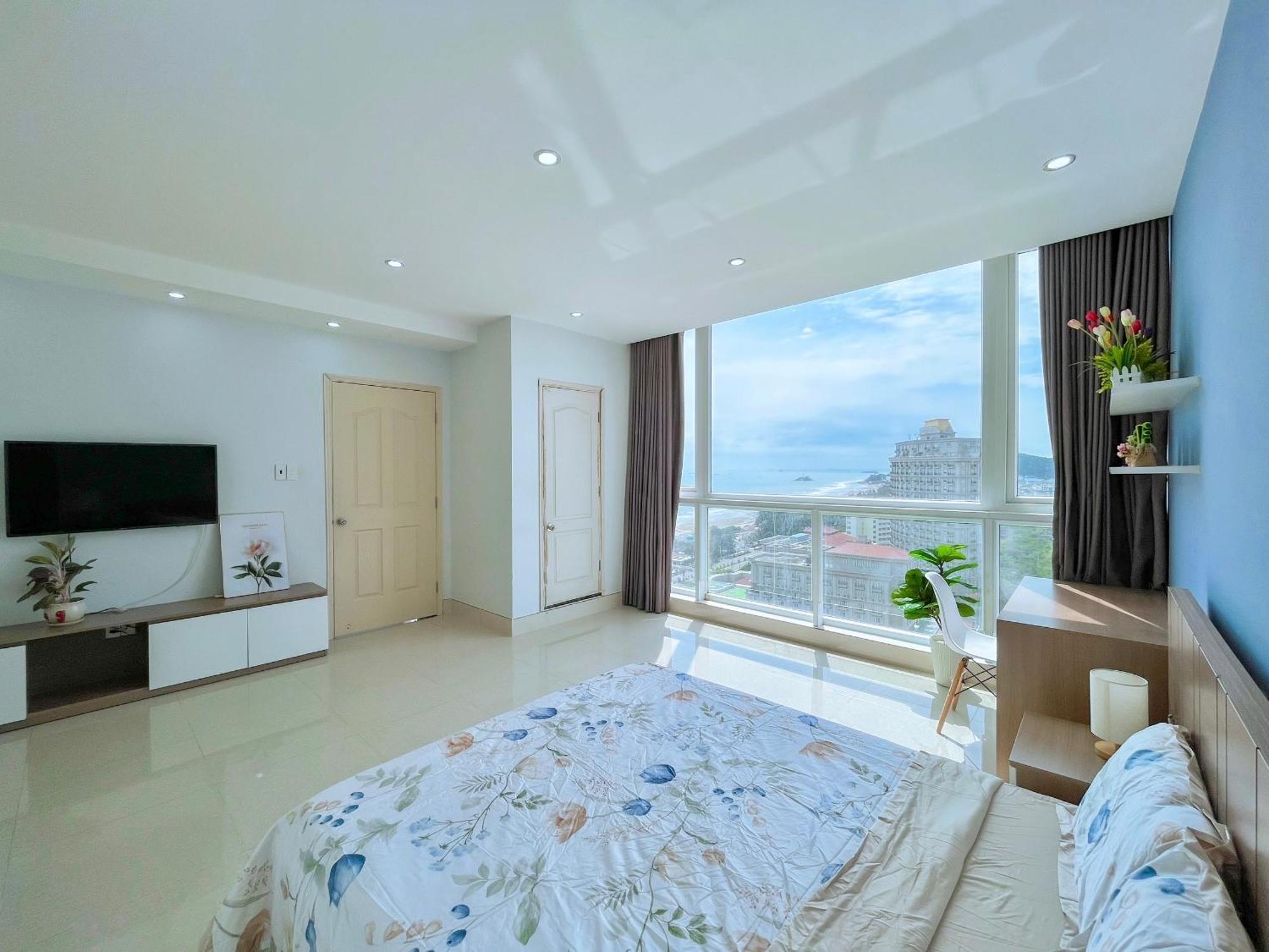 Can Ho Oasky,3 Phong View Dep Nhin Ra Bien,Nui Va Ho Bau Sen Vung Tau Exteriör bild